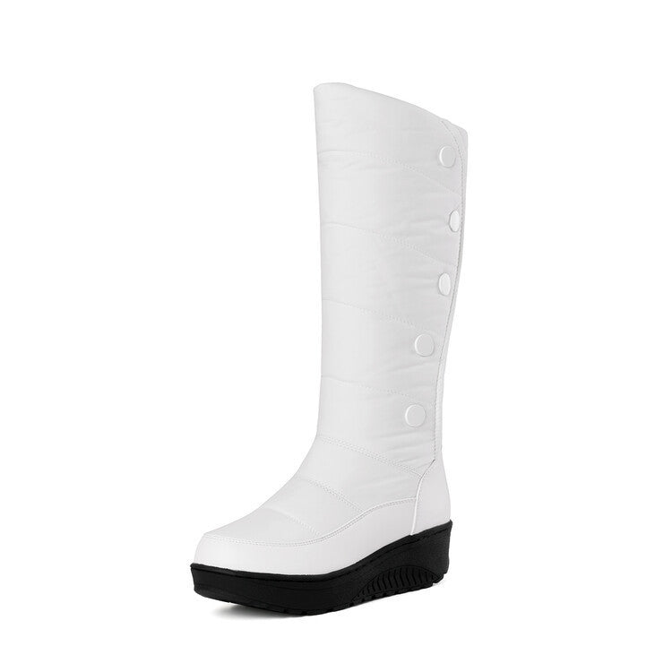 Knee-length Down Snow Boots