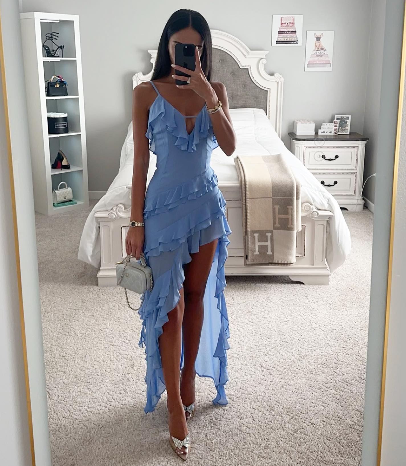 Lady Sexy Sling Irregular Solid Color Dress