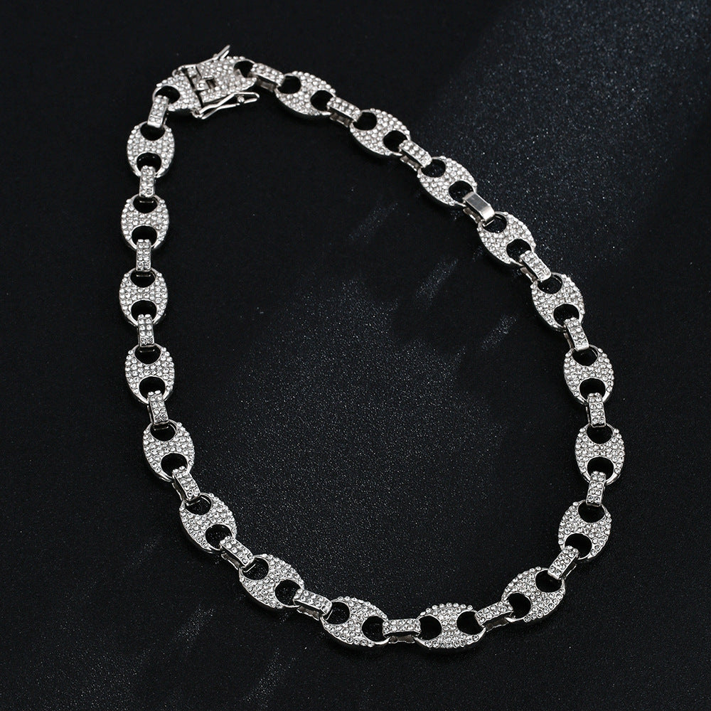 Full Diamond Inlaid Necklace