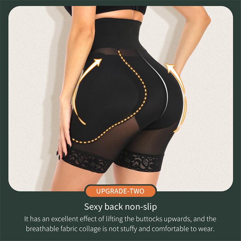 Nine-Row Adjustable Buckle Lace-Up Crotch Mesh Waist Shaper