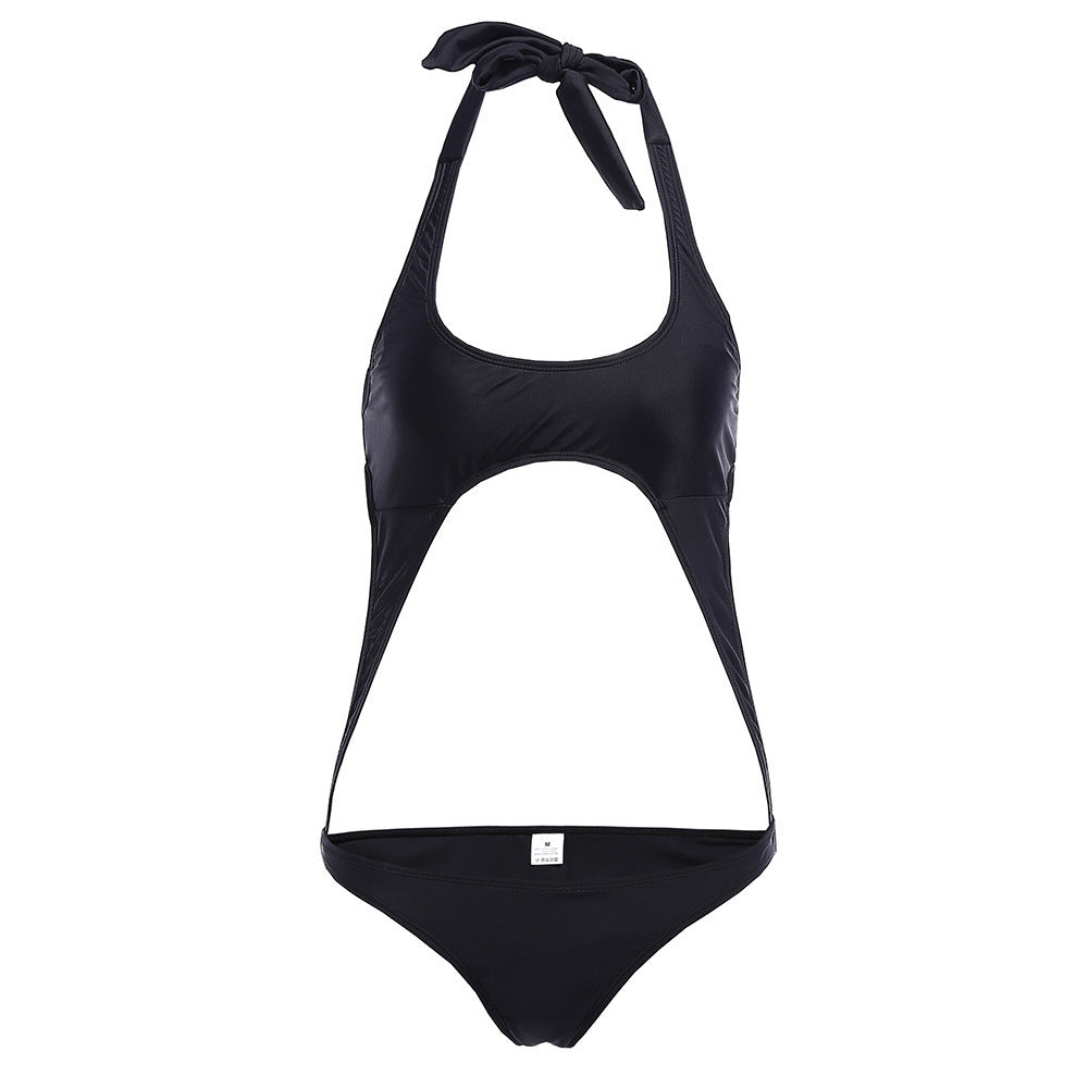 Solid Color One-piece Sexy