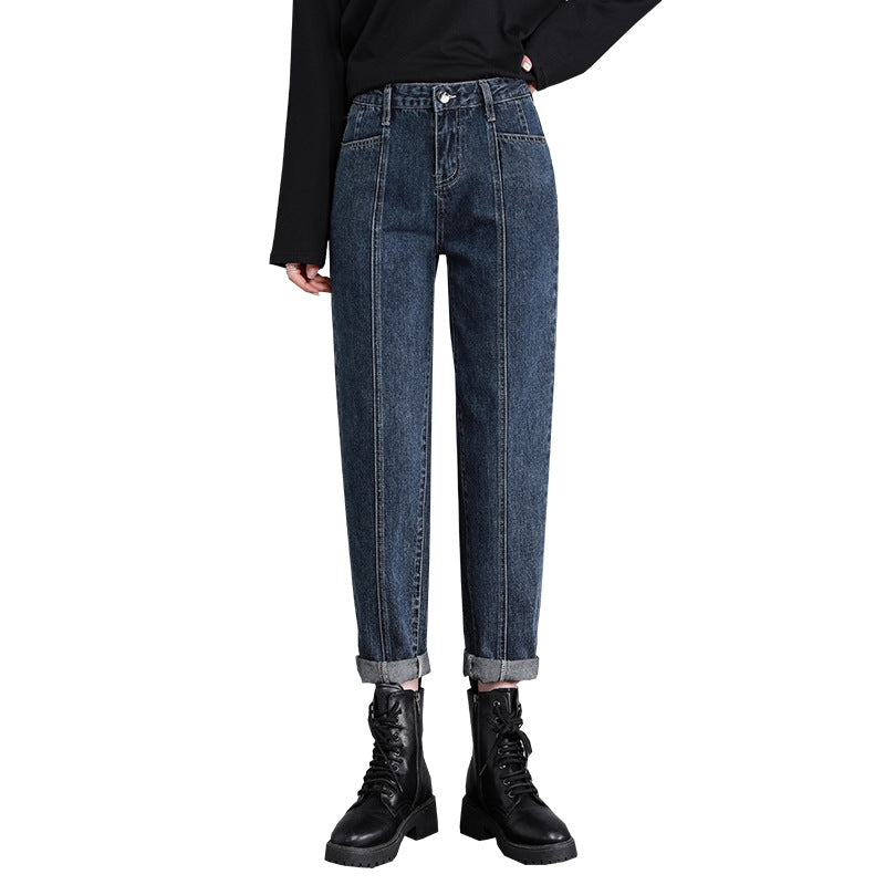 Straight Loose High Waist Women's Pants