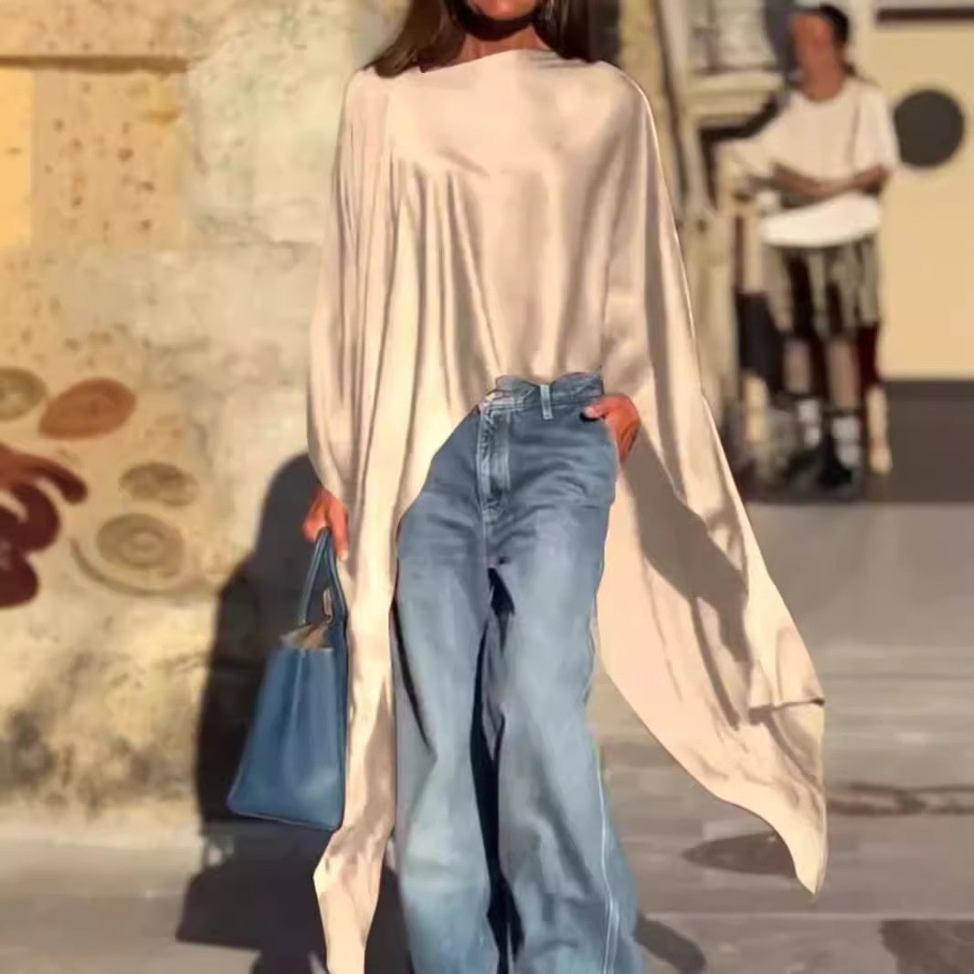 Irregular Hem Loose And Stylish Long Sleeves