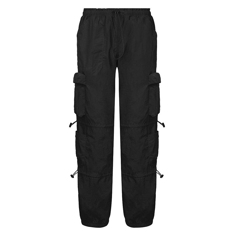 Autumn And Winter Foreign Trade Women's Street Hip Hop Style Low Waist Tooling Denim Pants Casual Pants