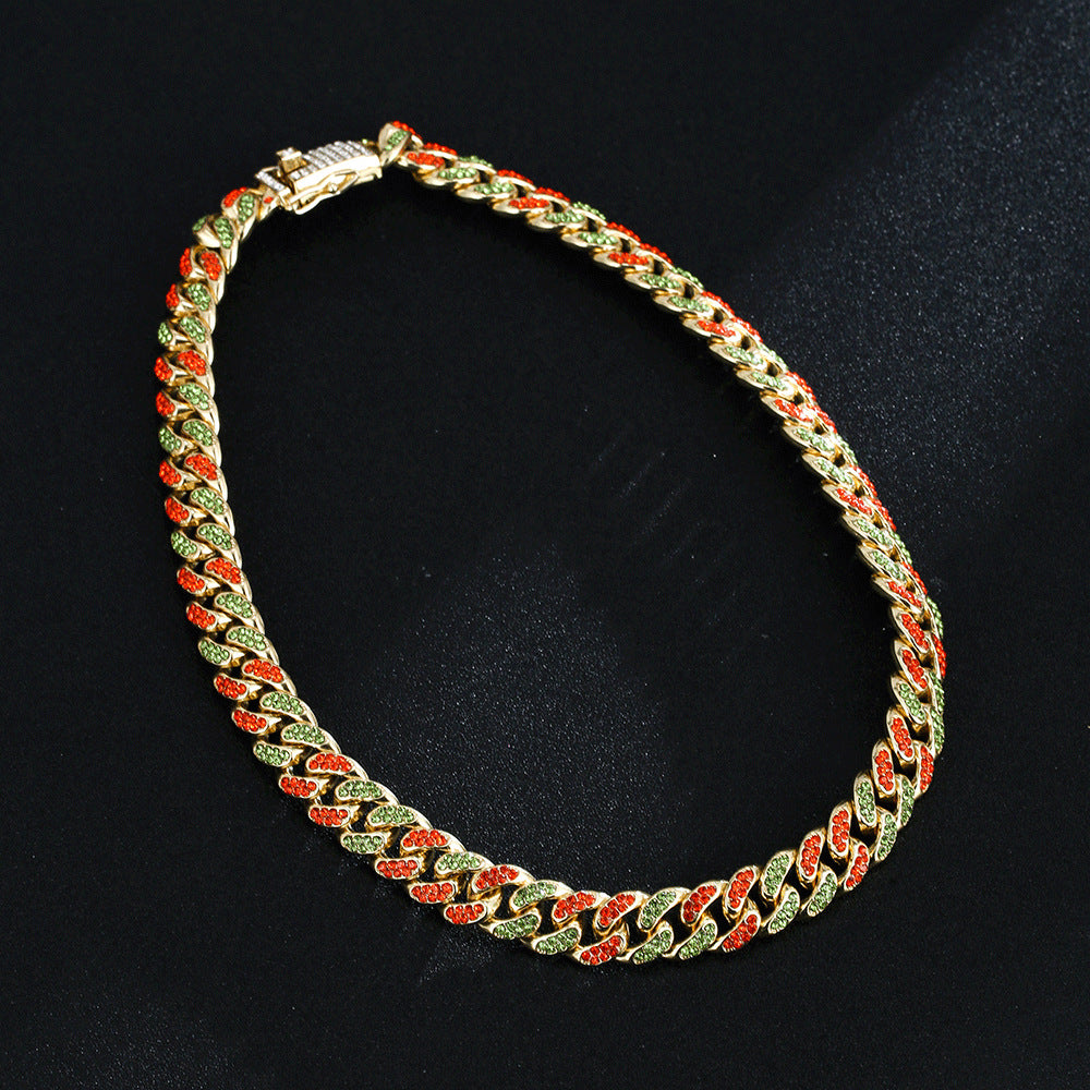 Full Diamond Inlaid Necklace