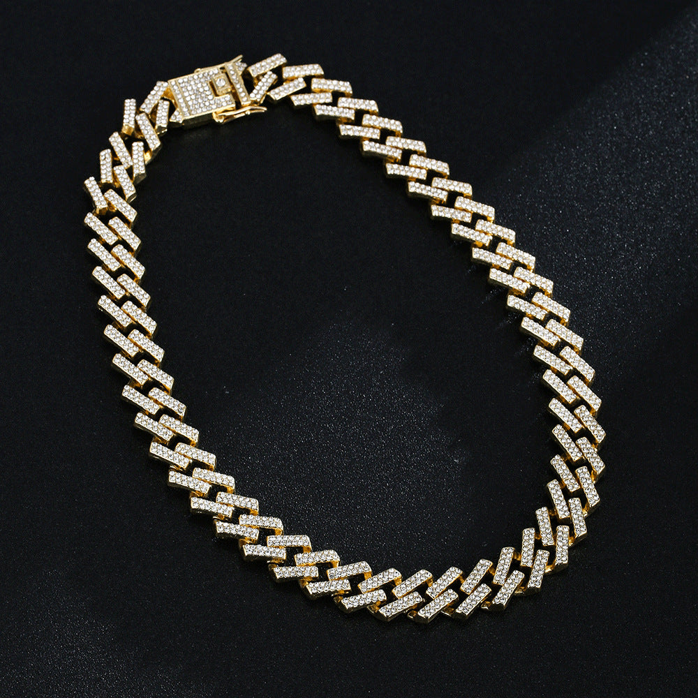 Full Diamond Inlaid Necklace
