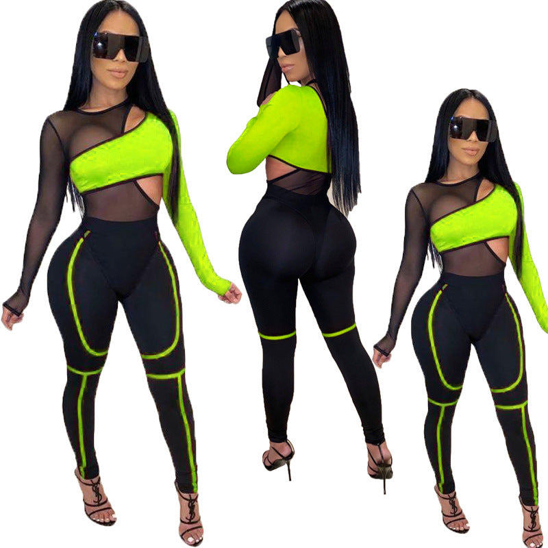 Mesh sexy jumpsuit