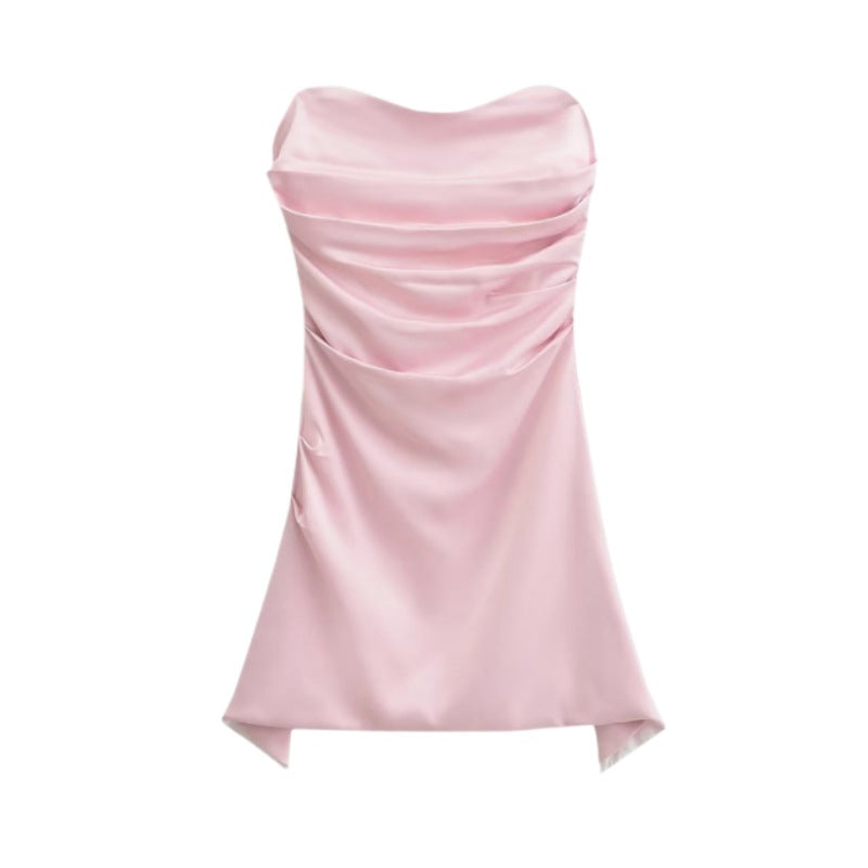 Strapless Slim Fit Irregular Dress