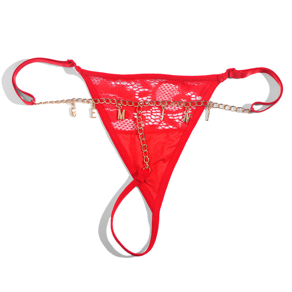 Stainless Steel Letter Pendant Shorts