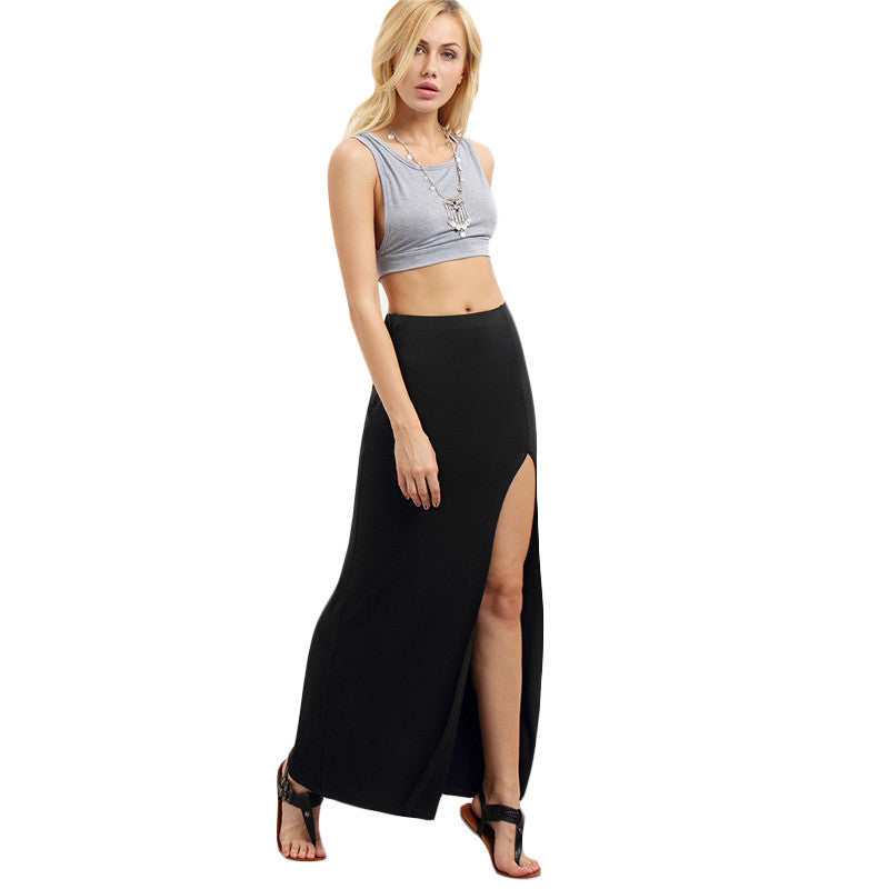 Sexy Summer Style Ladies Fitness Casual Long Skirt