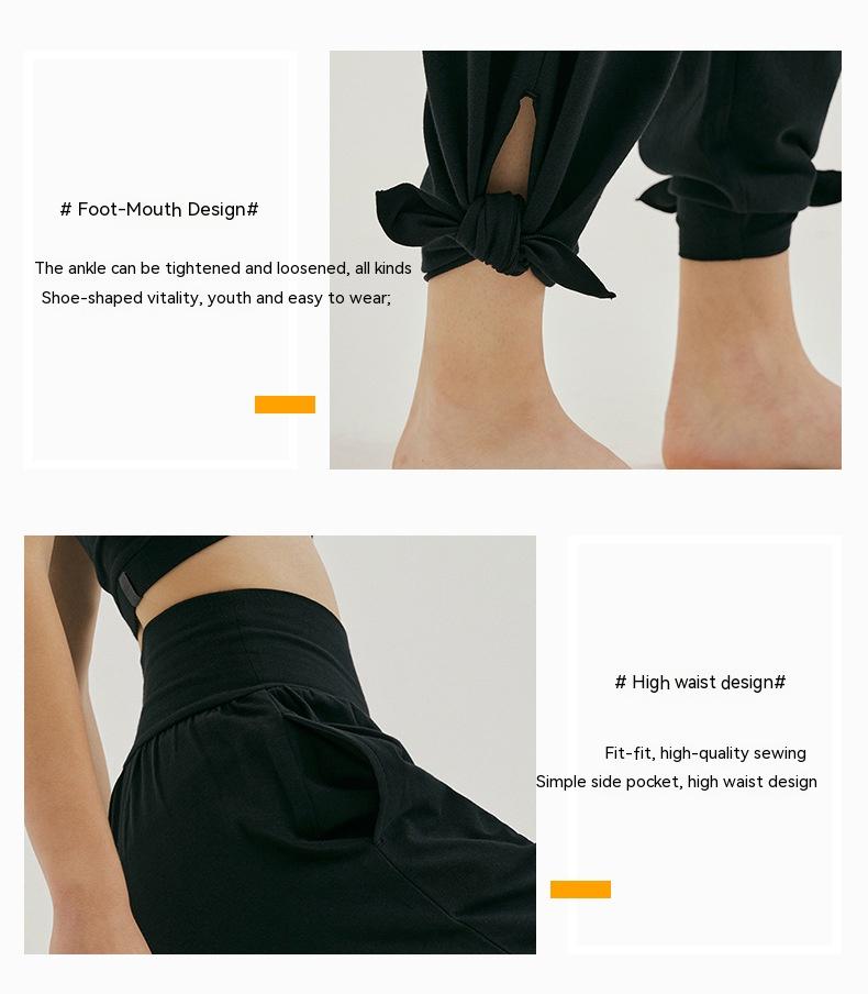 Yoga Loose Wide-leg Pants Can Be Tied