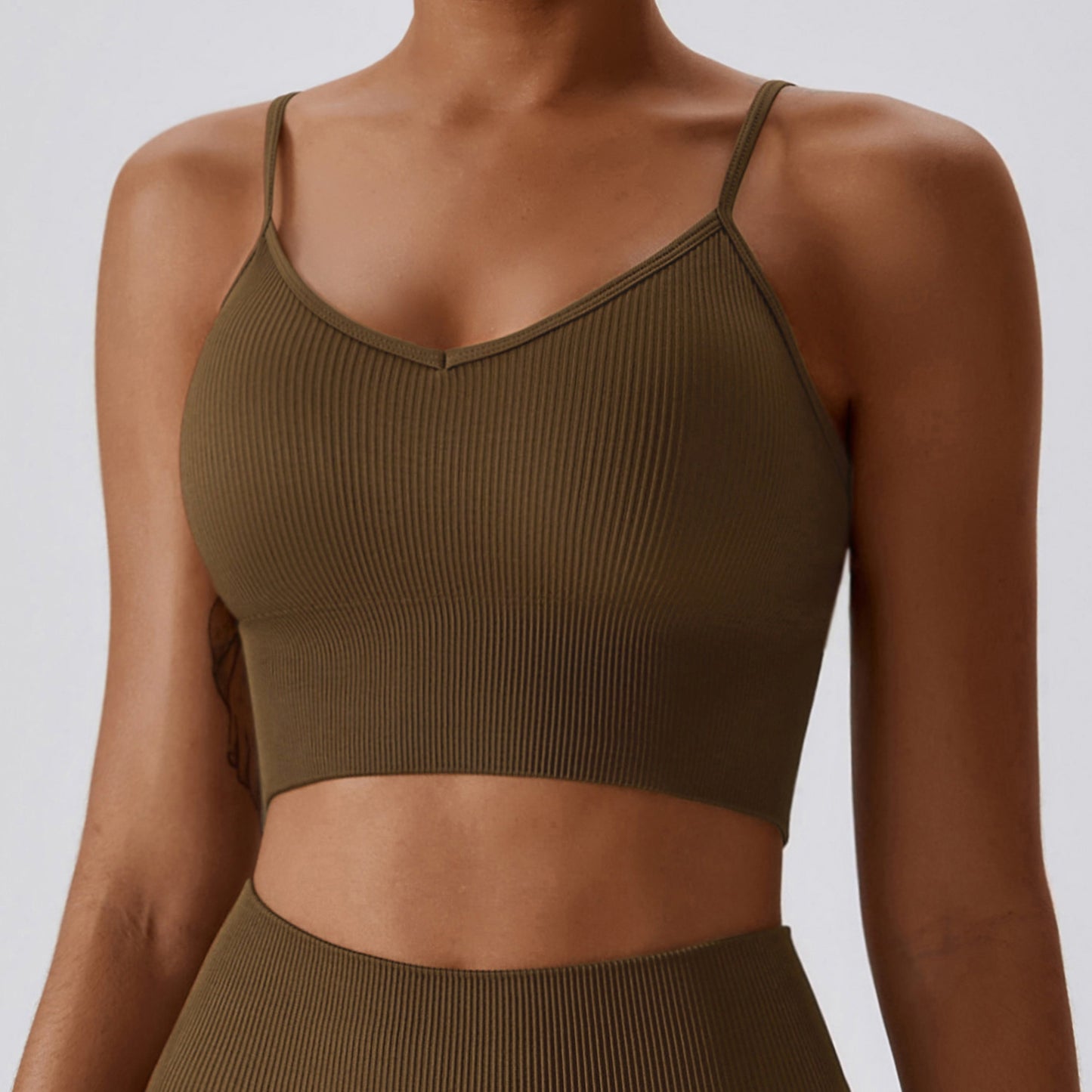 Seamless Knitted Thread Yoga Suit
