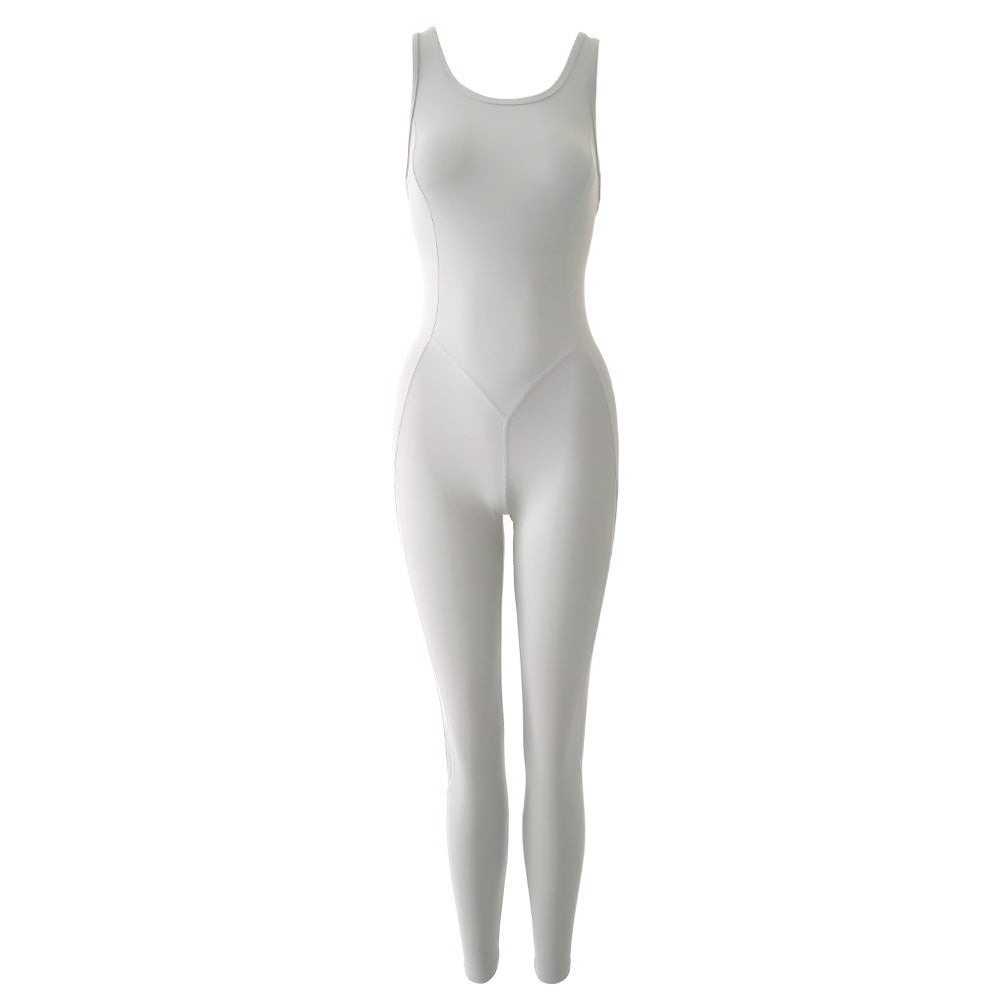 Women's All-in-one Mesh Stitching Dance Jumpsuit