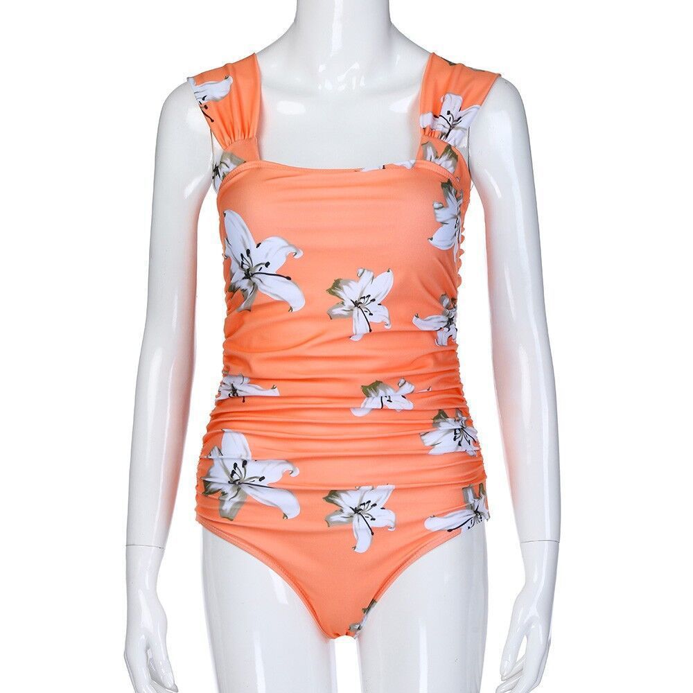 Printed pregnant women one-piece bikini