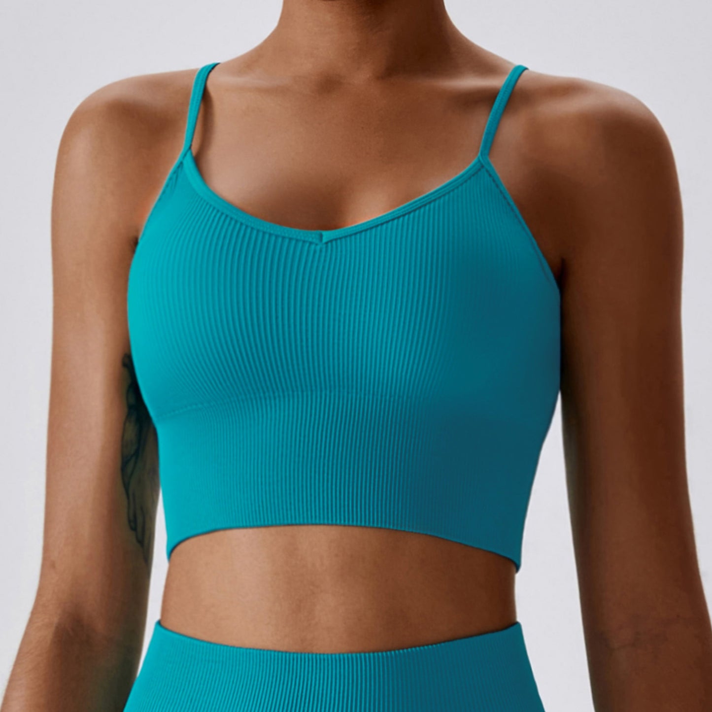 Seamless Knitted Thread Yoga Suit