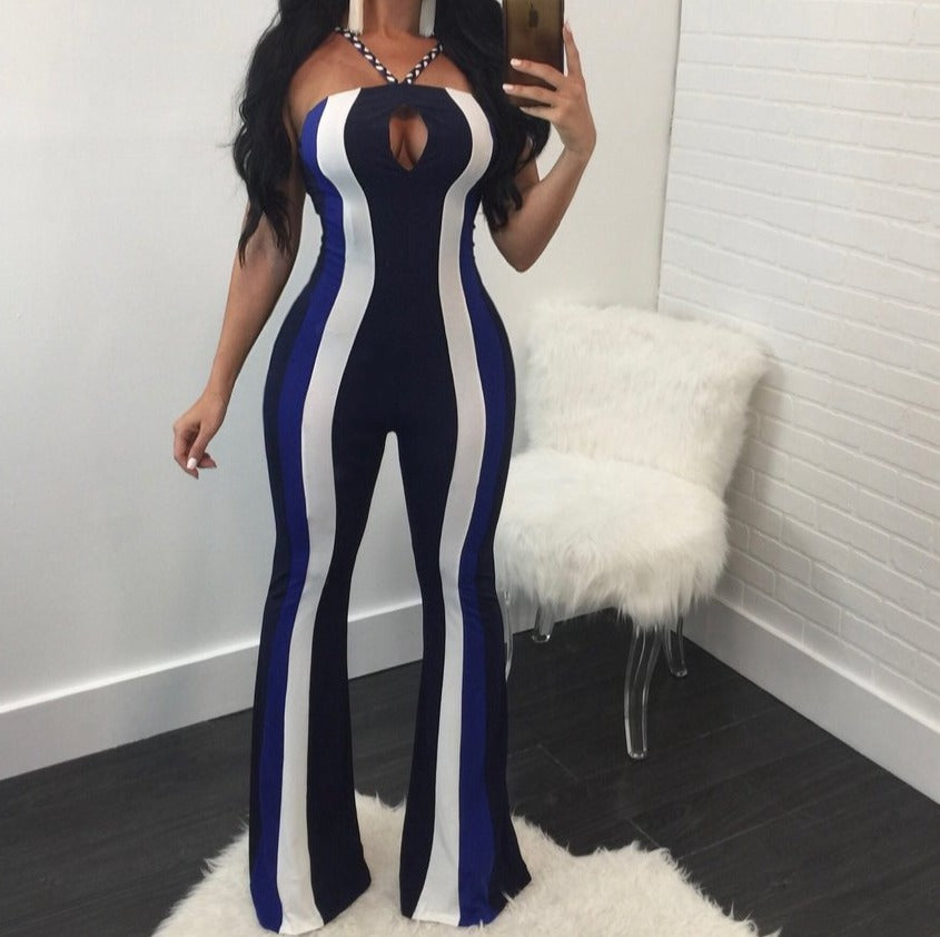 Fashion women's sling tube top jumpsuit