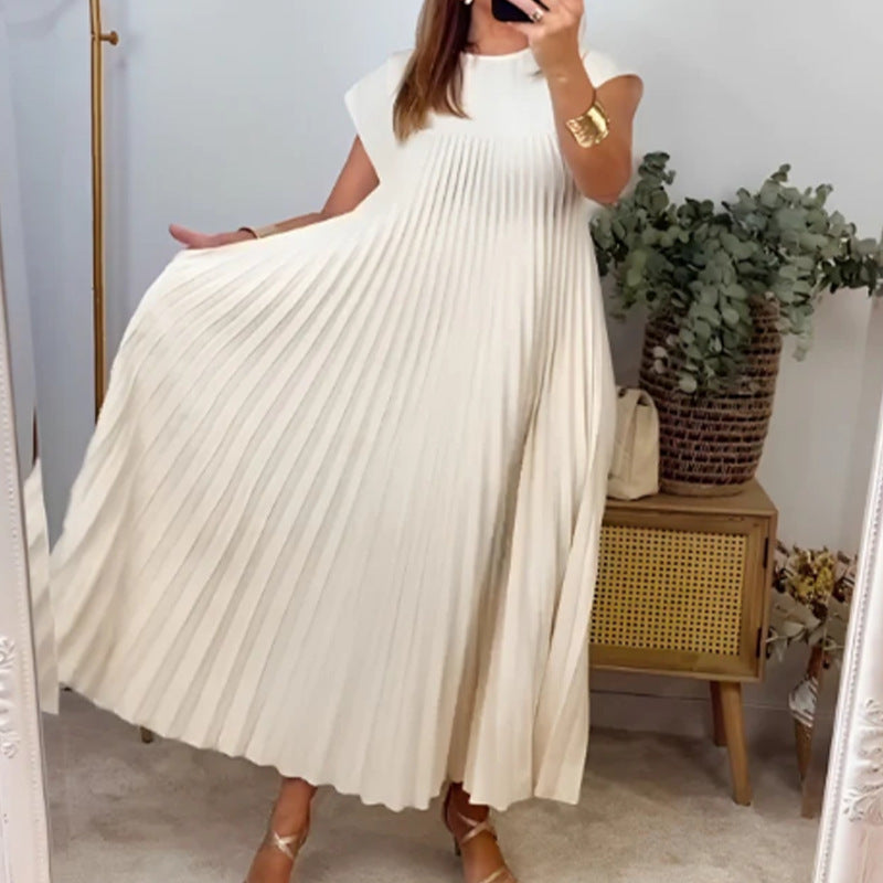 Women's Fashion Loose Solid Color Dress
