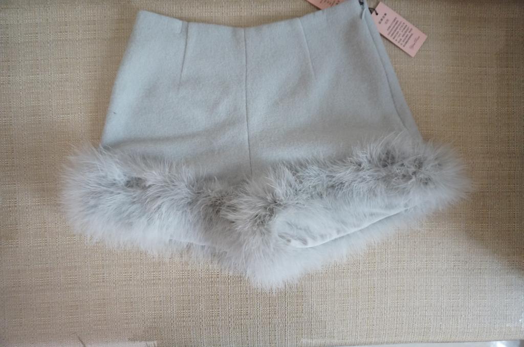 Turkey Fluffy Shorts High Waist Pants