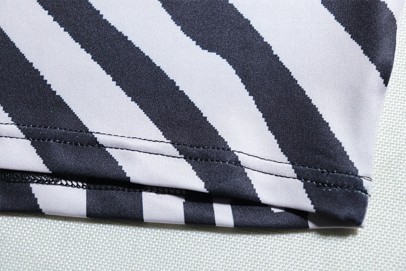 Zebra Fashion Print Umbilical Top