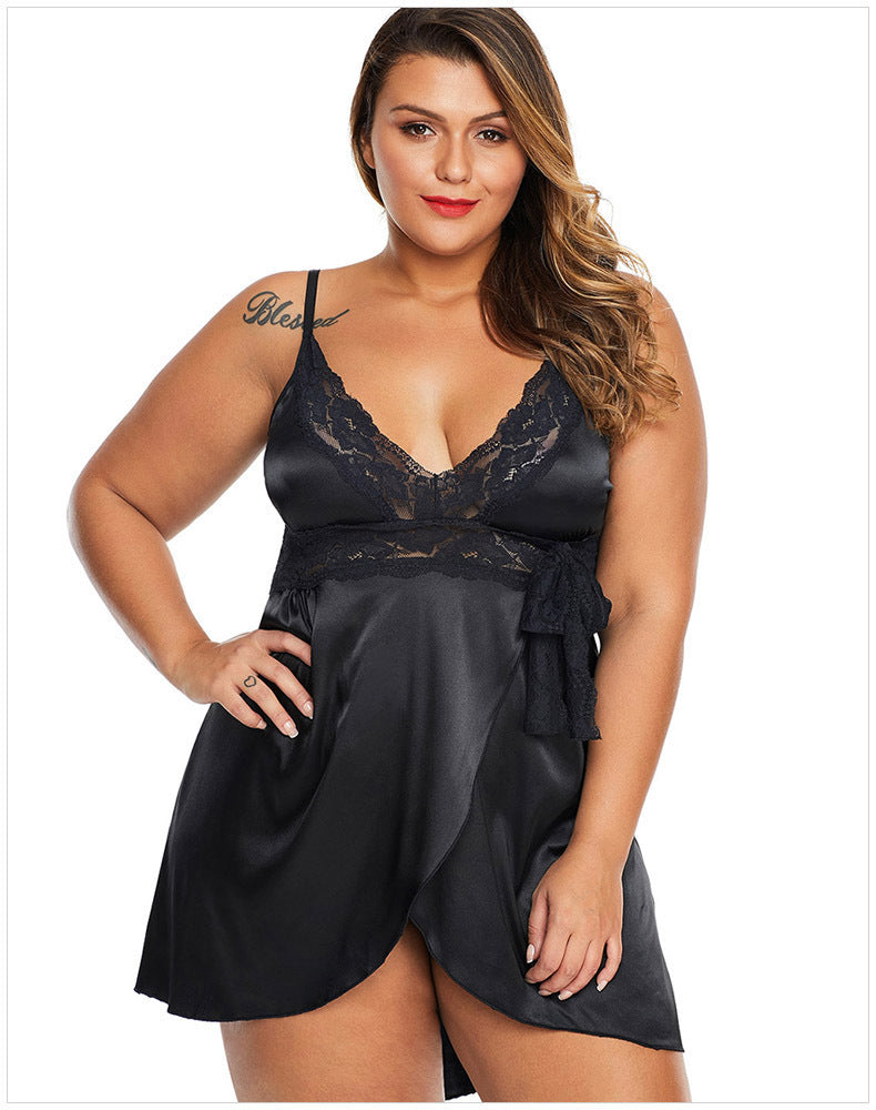 Sexy Homewear Women's Sexy Sling Stretch Satin