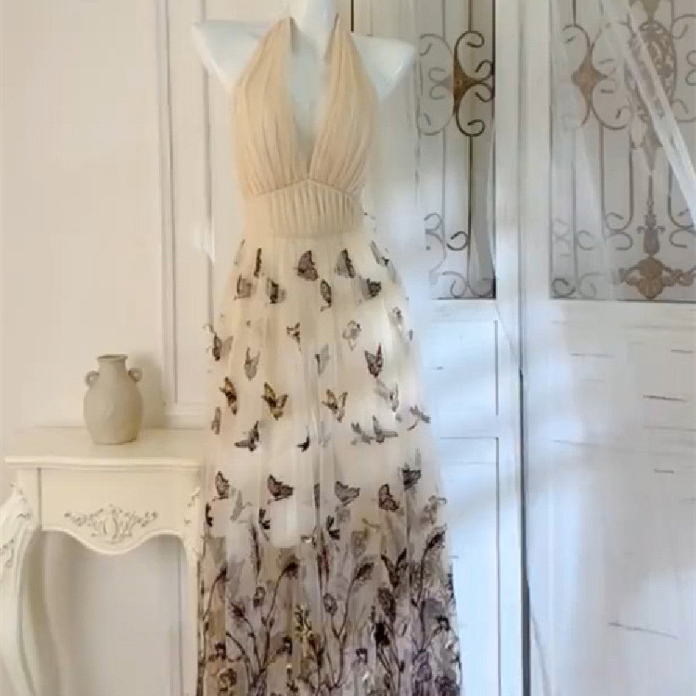 Women's Fashion Butterfly Print Dress