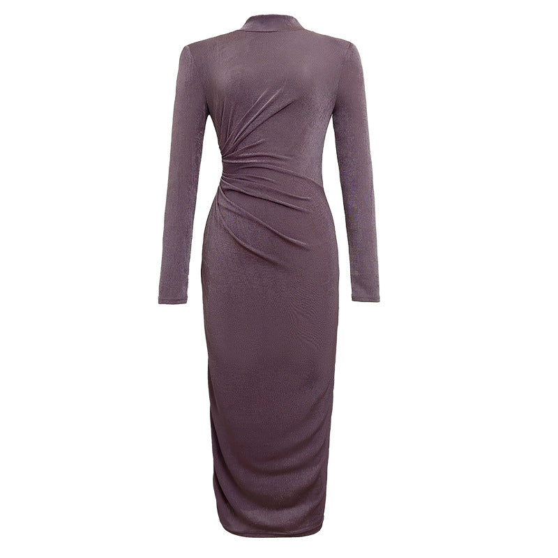 Turtleneck Long Sleeve Base Dress