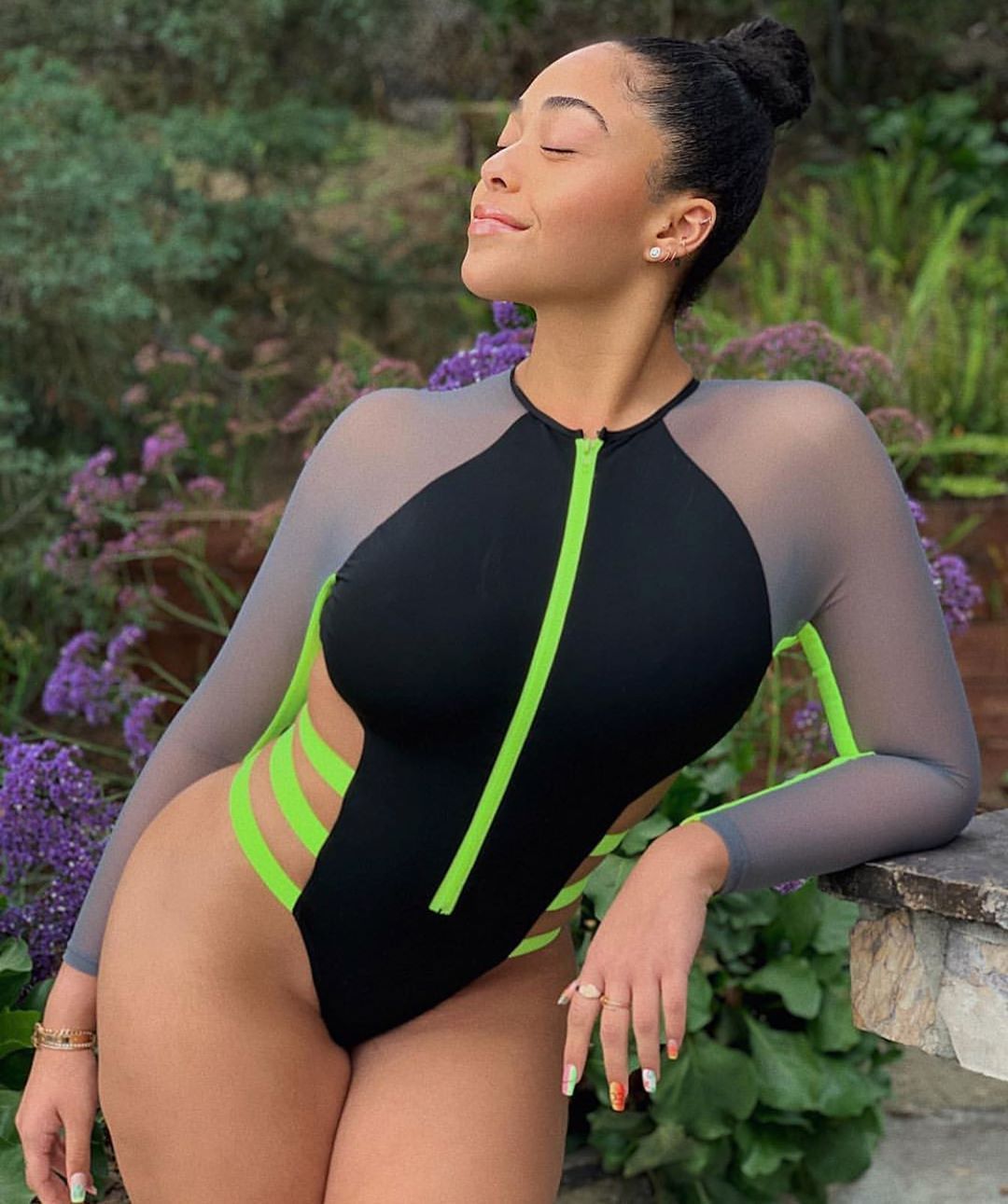 Mesh Stitching Bikini Jumpsuit