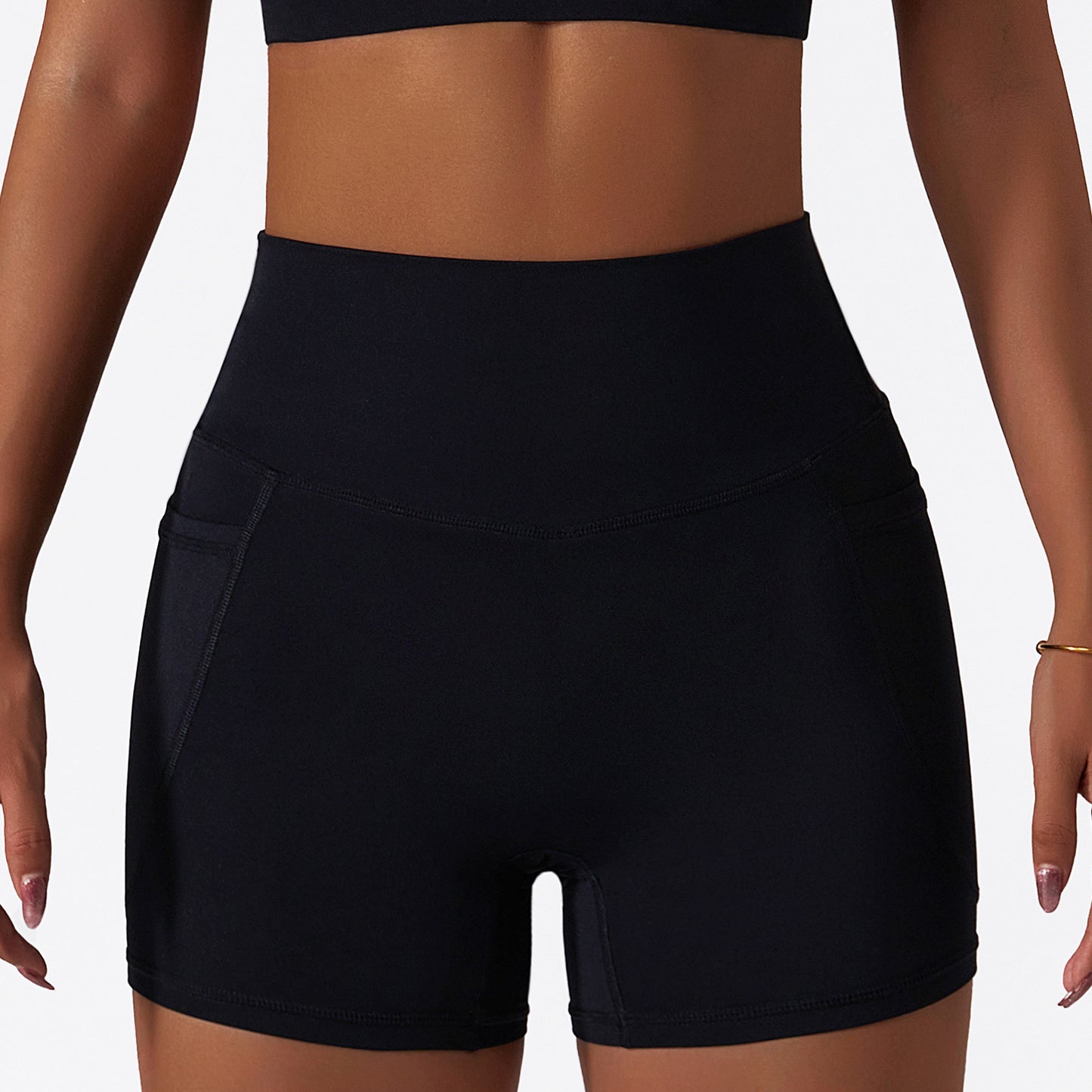 Women's Fashion Sports Shorts High Waist Tight Bottoming