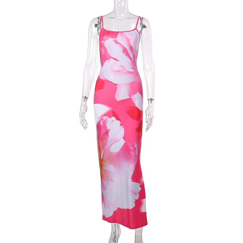 Style Fashion Printing Slip Dress