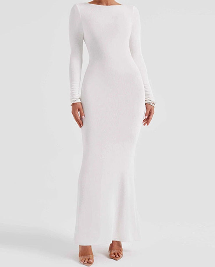 Elegant Dress Cross Lace-up Women