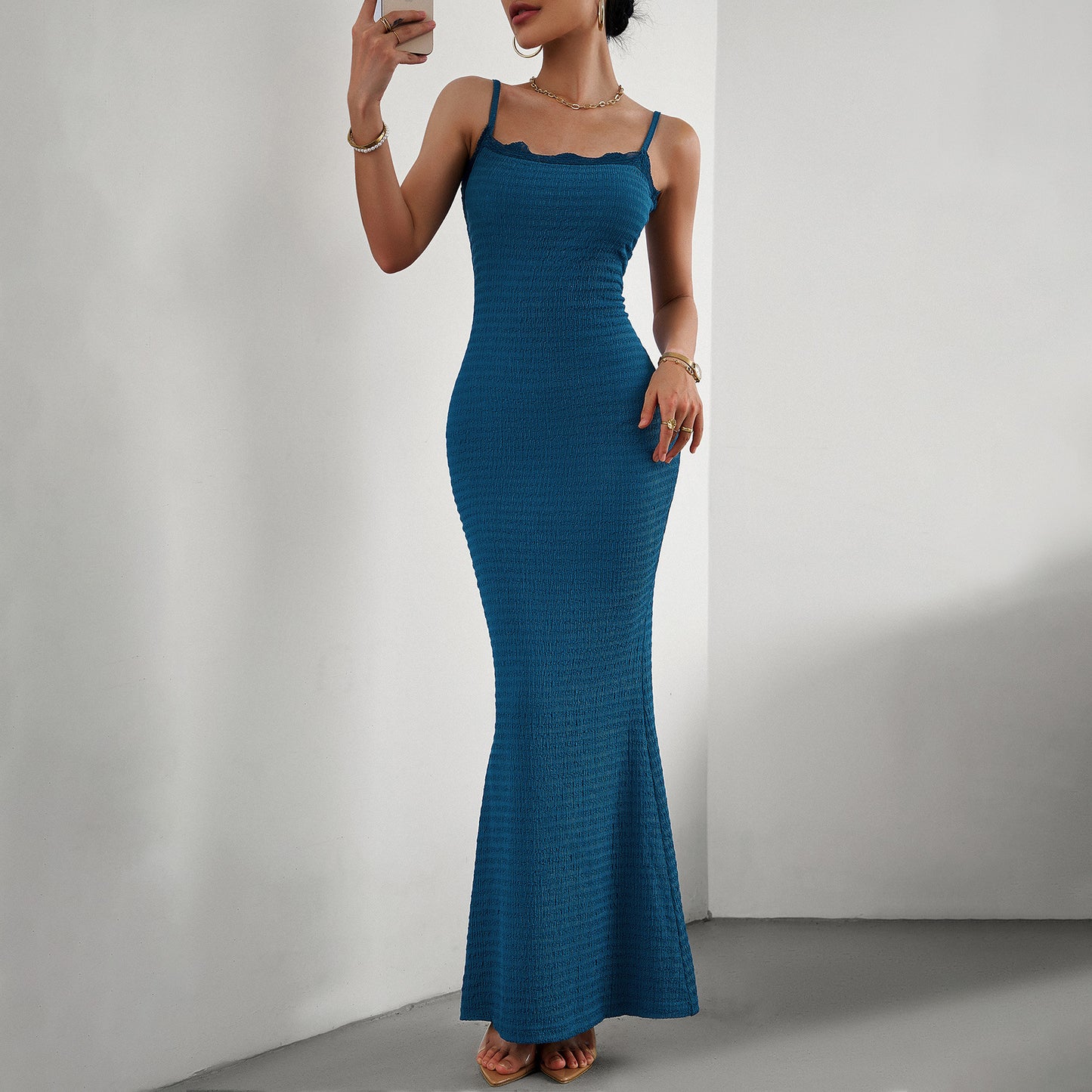 Women's Fashionable Elegant Slim-fit Suspender Dress