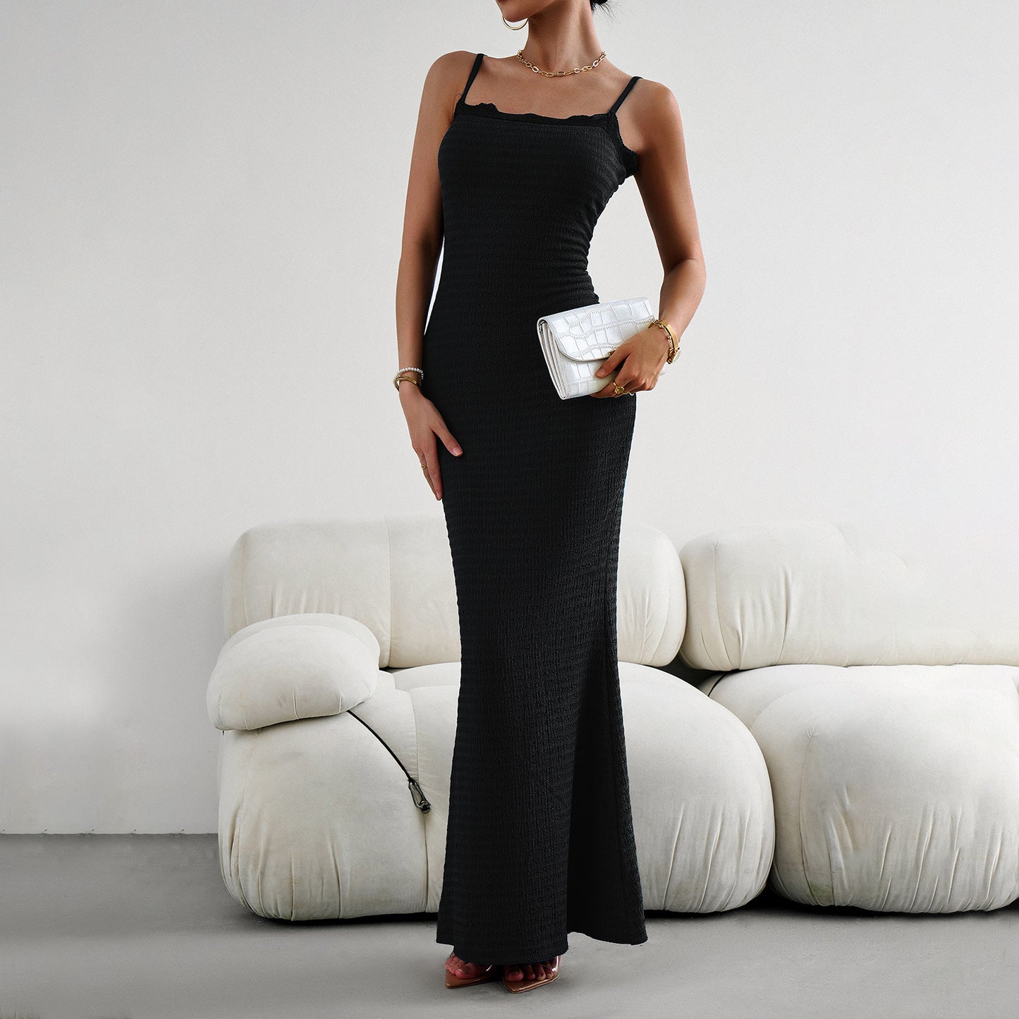 Women's Fashionable Elegant Slim-fit Suspender Dress