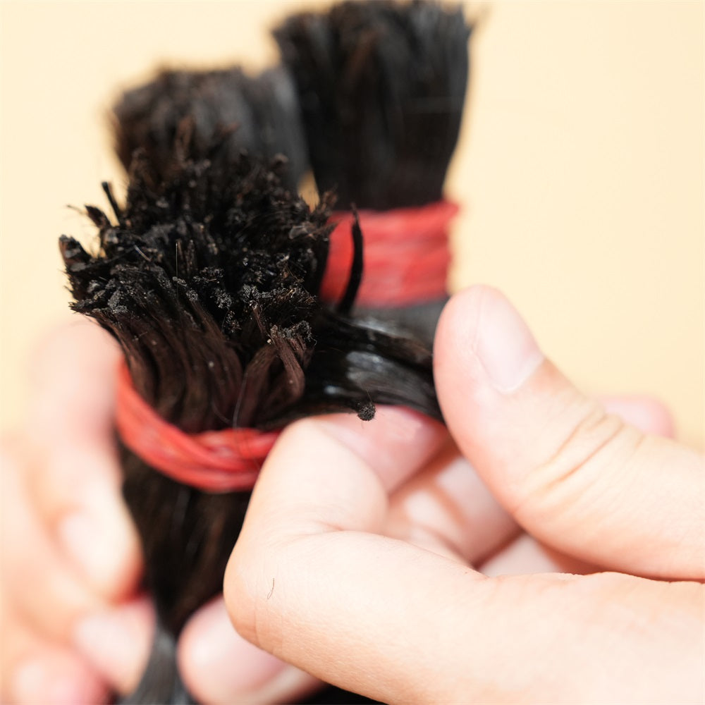 Pre-divided Braiding Hair 3 Bundles Deep Wave Braiding Hair Bulk Human Hair