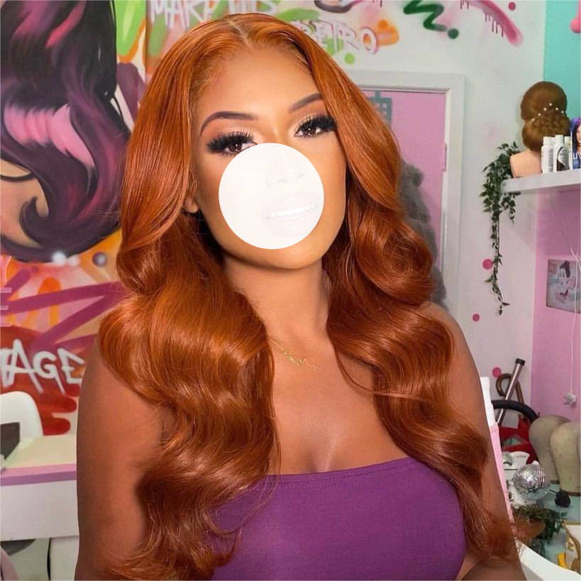 Ginger #350 Human Hair Wig 13x4 Lace Front Wig Body Wave
