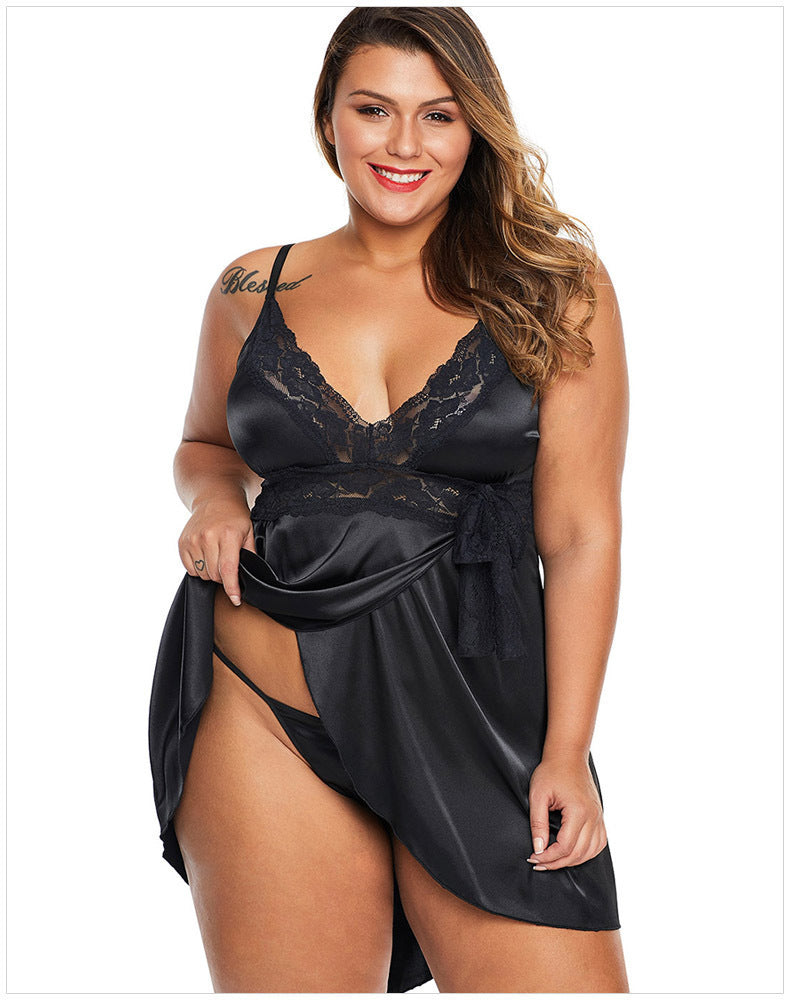 Sexy Homewear Women's Sexy Sling Stretch Satin