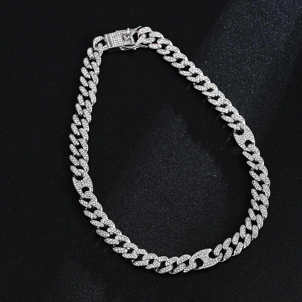 Full Diamond Inlaid Necklace