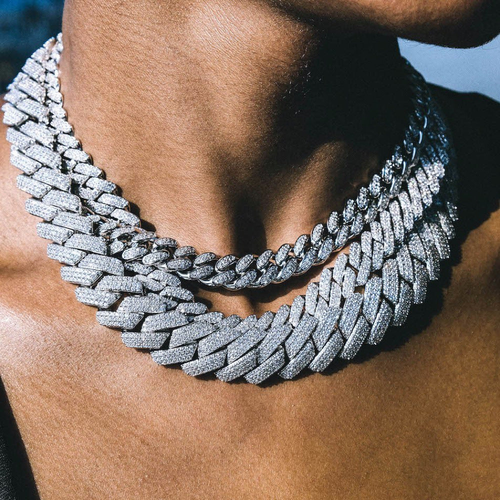 Full Diamond Inlaid Necklace