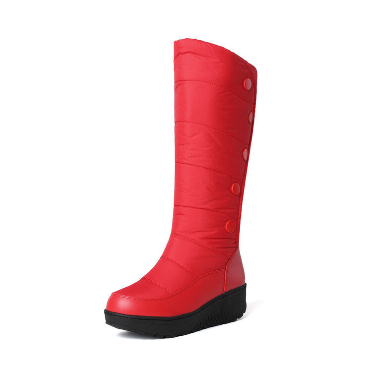 Knee-length Down Snow Boots