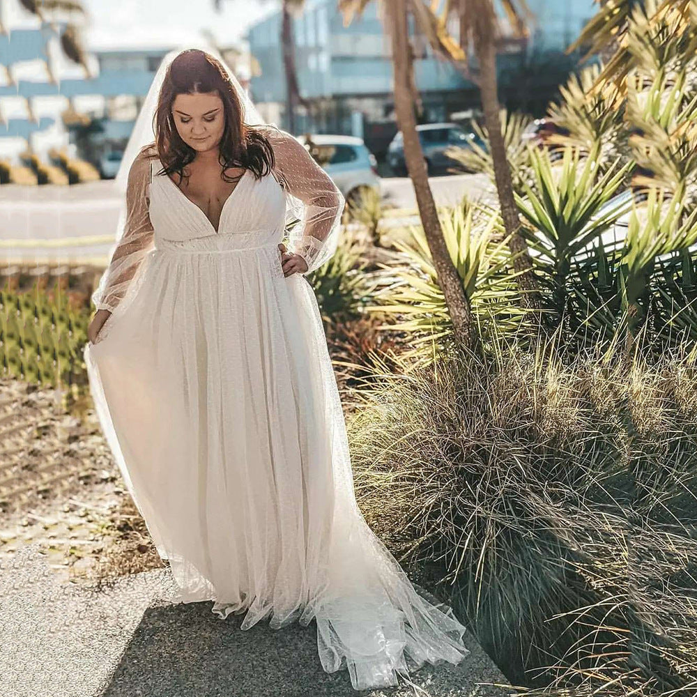 Style Pregnant Women Fashion Deep V Large Swing Dress