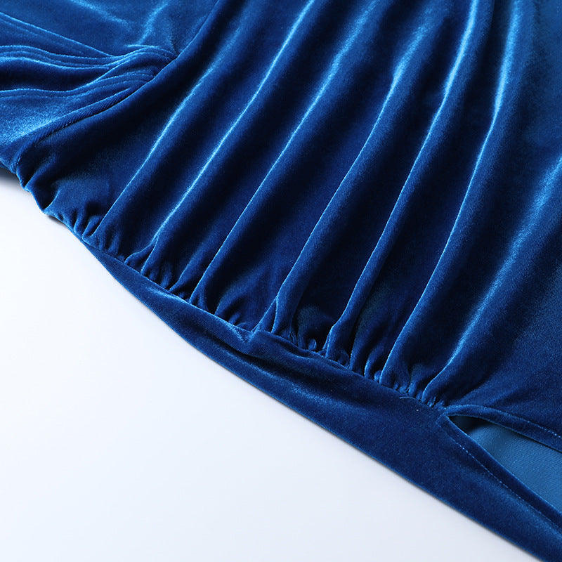 Slim Temperament Split Tube Top Backless Dress