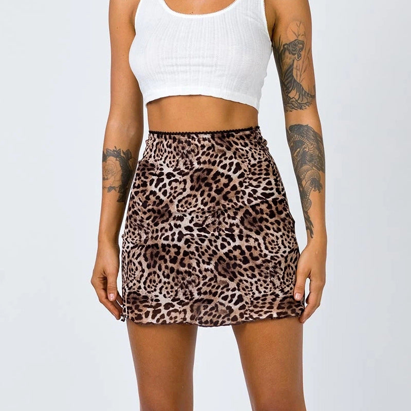 Skirt Female A-line Short High Waist Net Yarn Package Buttocks
