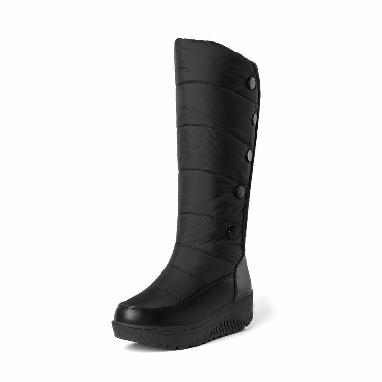 Knee-length Down Snow Boots