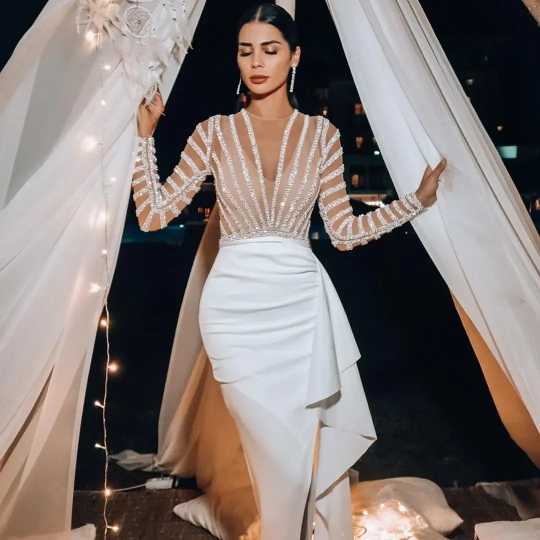 Women's Long Sleeve Narrow Dress
