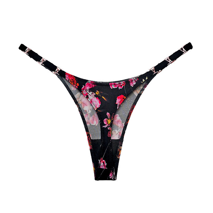 Sexy Ice Silk T Hip Lift Low Waist