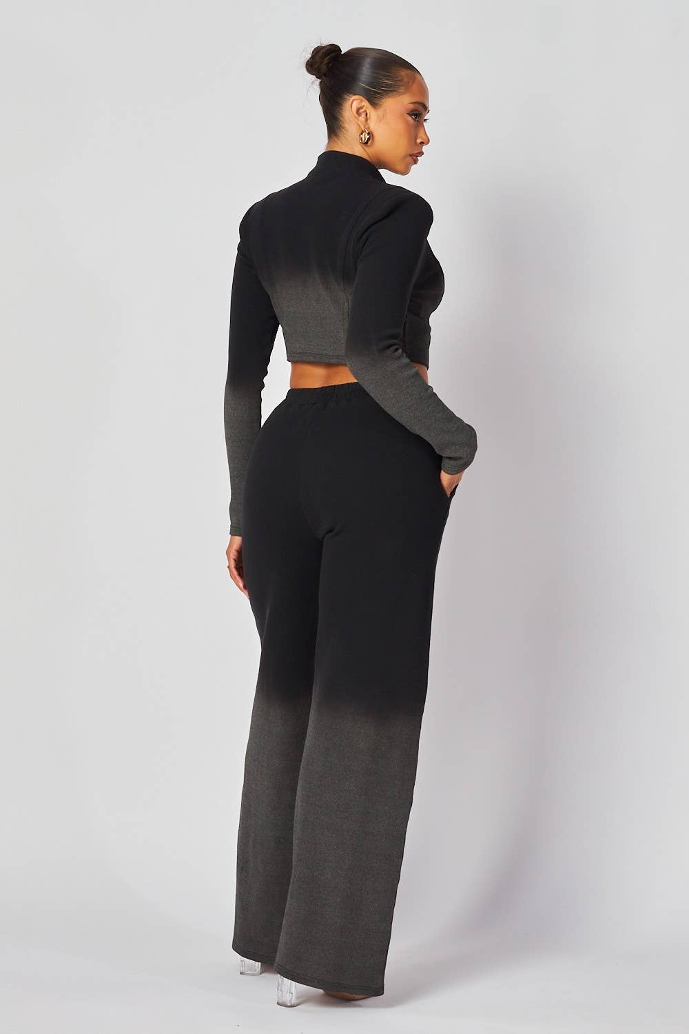 Yael Rib Knit Crop Top and Pants Set