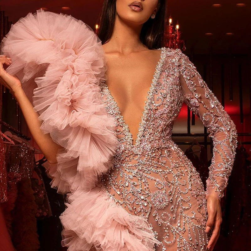 Sexy Sequined Short-sleeved Dress