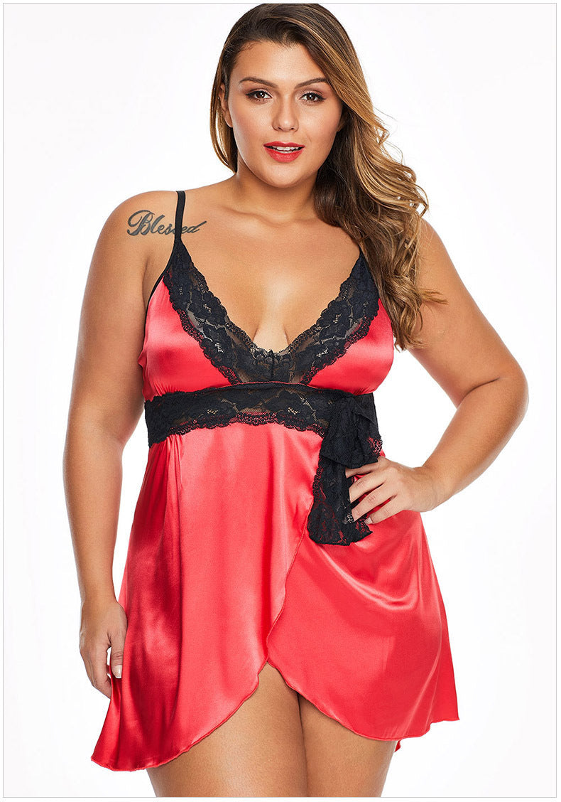 Sexy Homewear Women's Sexy Sling Stretch Satin