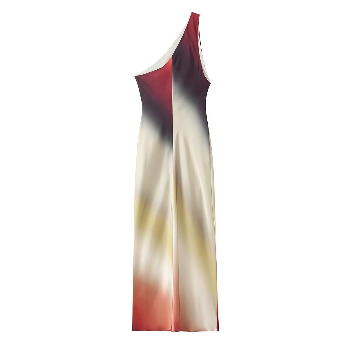 Sleeveless Printed Color-matching Dress Women's