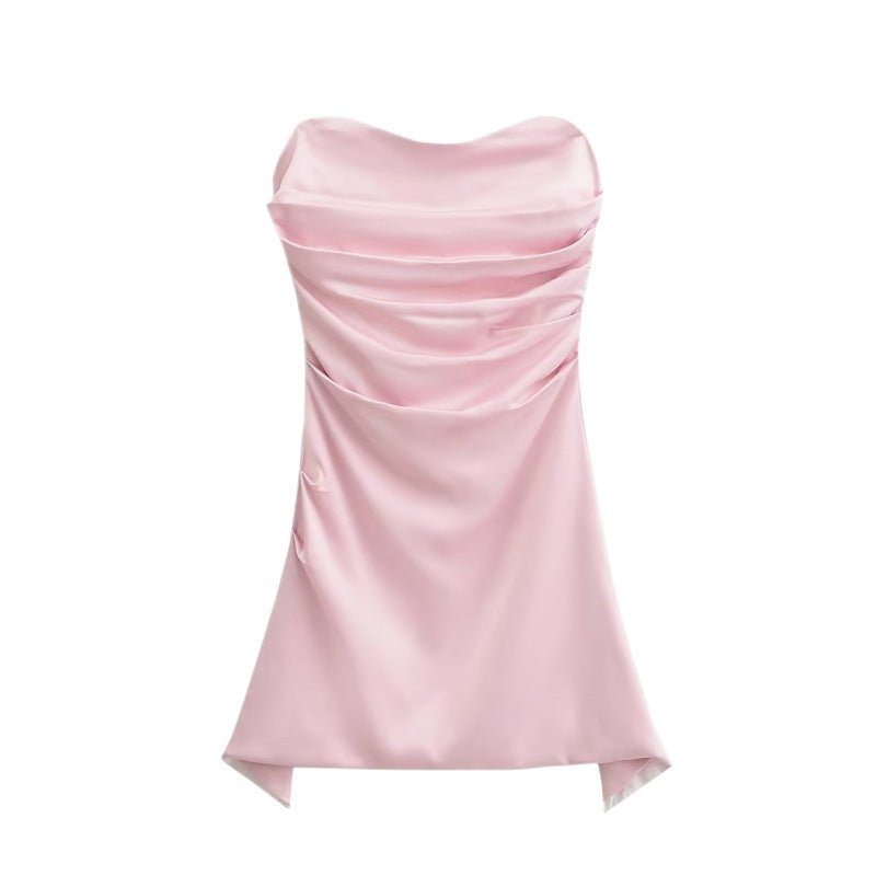 Strapless Slim Fit Irregular Dress