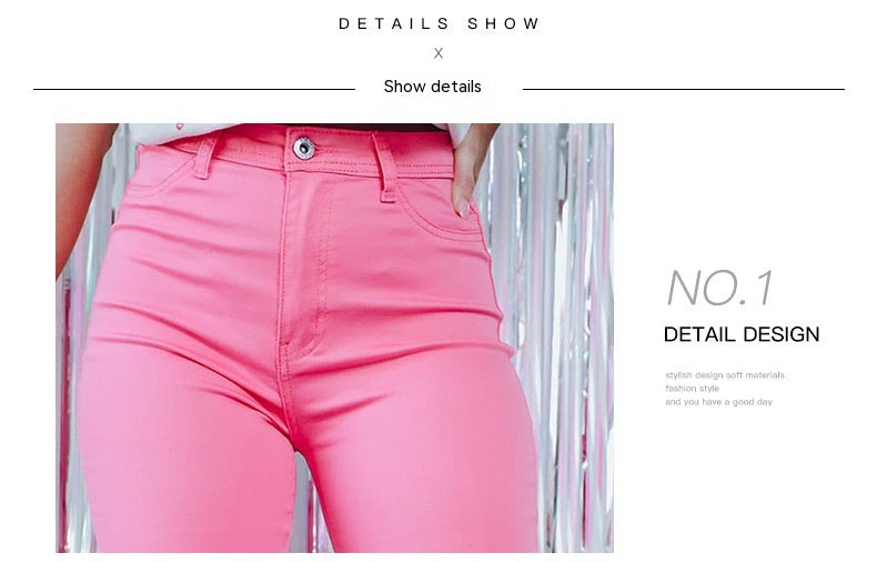 Ripped Bell-bottom Fashion Solid Color High Waist